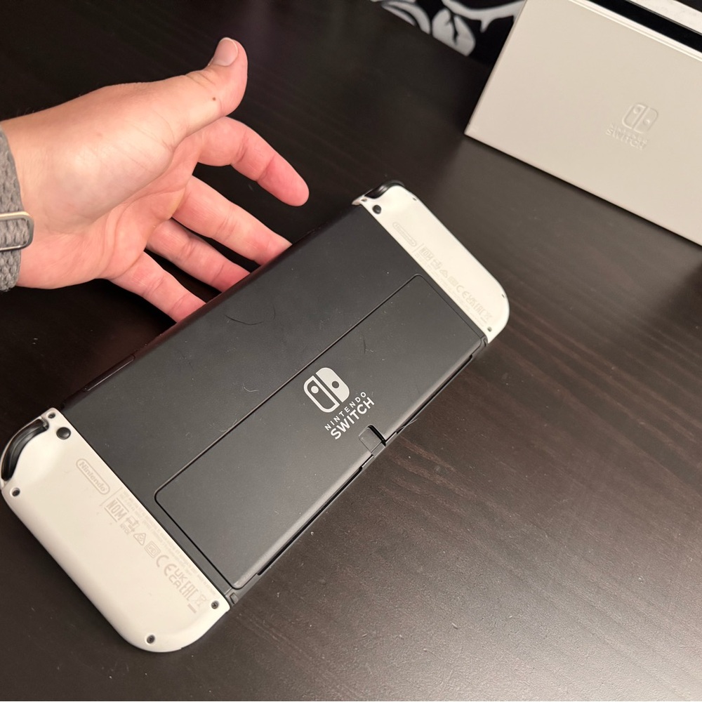 Nintendo Switch with Black and White Design